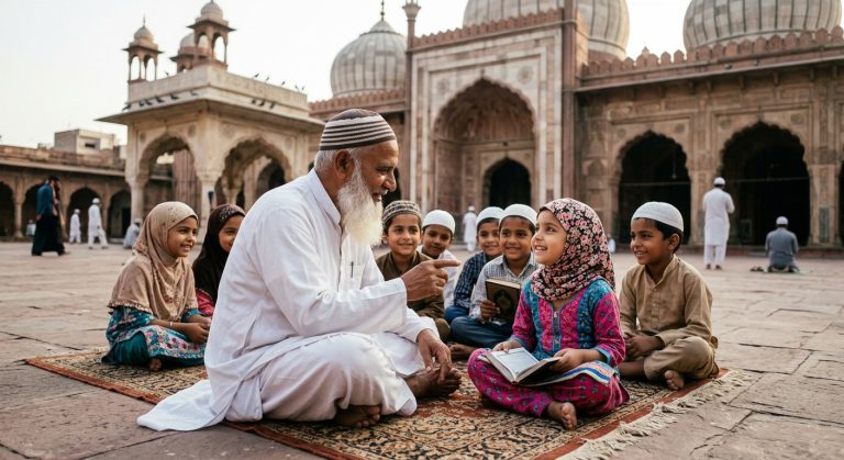 Maulvi and kids